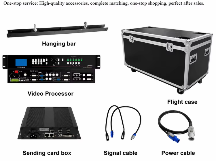 P3.91 Rental LED Display with 7680Hz Refresh Rate, Dual Power Backup, and 5000 Nits Brightness for Professional Events