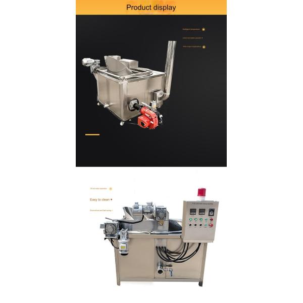 3600w Fully Automatic Batch Fryer for Potato Chips Production using Gas Frying Machine