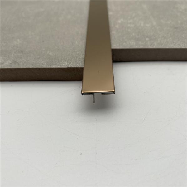 Size 8mm 10mm 15mm 20mm T Shape Gold Or Silver Colour Metal Tile Trim