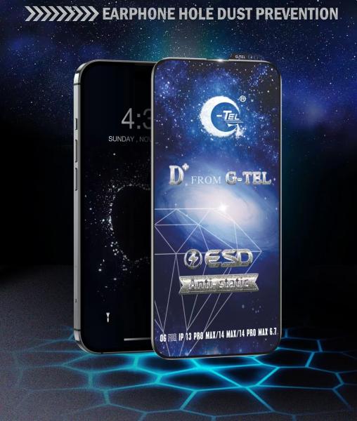 Écran de téléphone portable Gtel anti-statique ESD protège le verre trempé avant pour iPhone 14 PROMAX