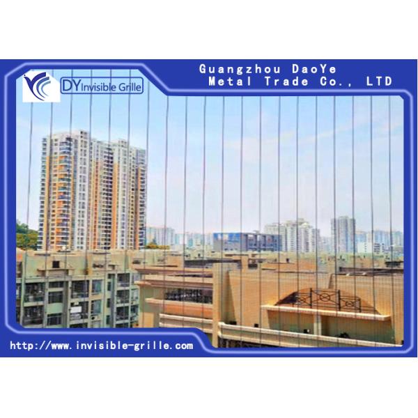 Идеи дизайна интерьера невидимого гриля балкона нержавеющей стали стильные встречая