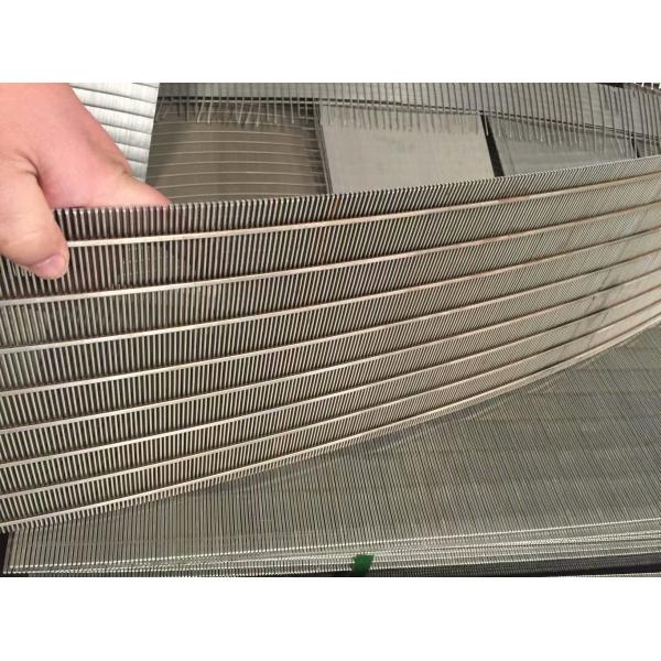 Liquid Filter Wedge Wire Screen Panels For Mining / Oil Field Screening Filtration