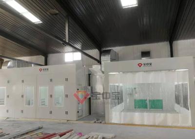 Preparation Room For Luxury Car Infrared Light Heating Car Repair Line Prep Station