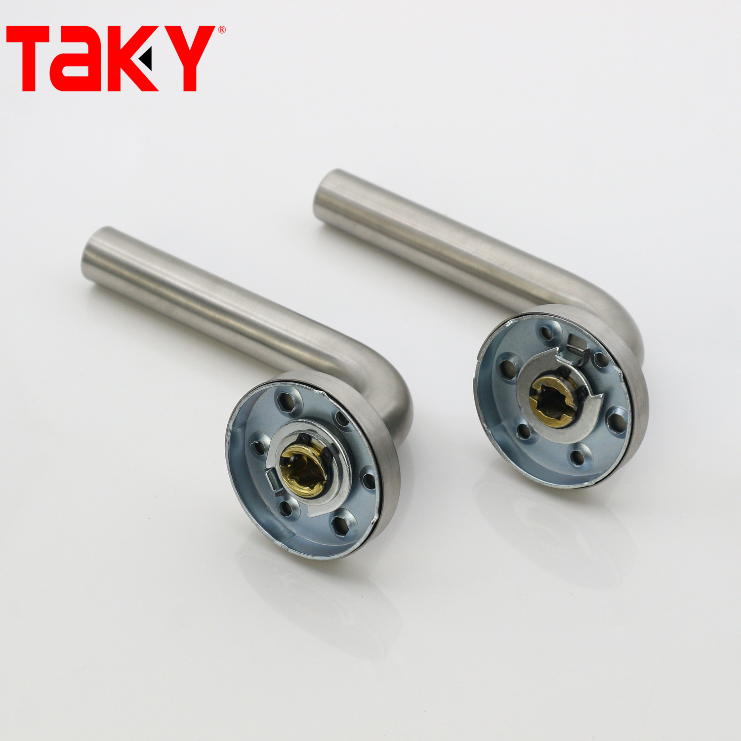 Easy Installation Hotels Modern Polished Stainless Steel 304/201 Interior Door Lock Handles
