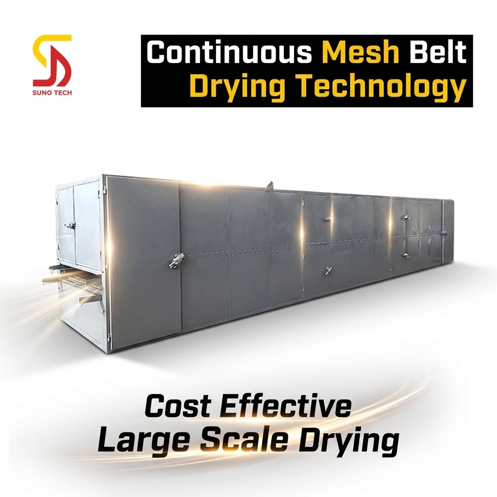High Efficiency Energy Saving Continuous Drying Mesh Belt Dryer for Grains and