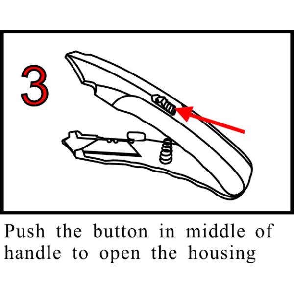 Soft Touch TPR Grip Utility Knife With Retractable Blade And Slide Lock Industrial Grade SX2011N