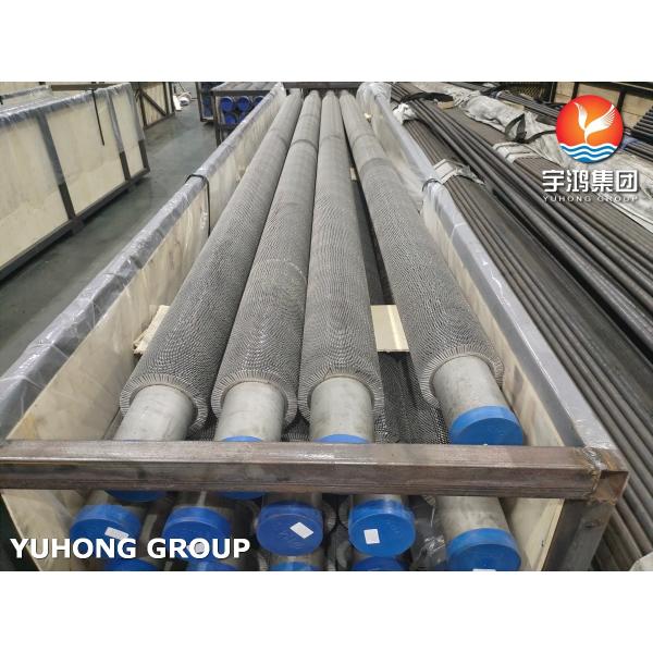 Tubo aleteado de acero al carbono ASME SA192 con tira de aleta de acero al carbono para economizador y recuperación de calor