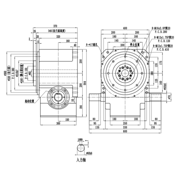 DT Series Cam Indexer with Hollow Shaft for Heavy-Load Automation and Platen Table Type Design
