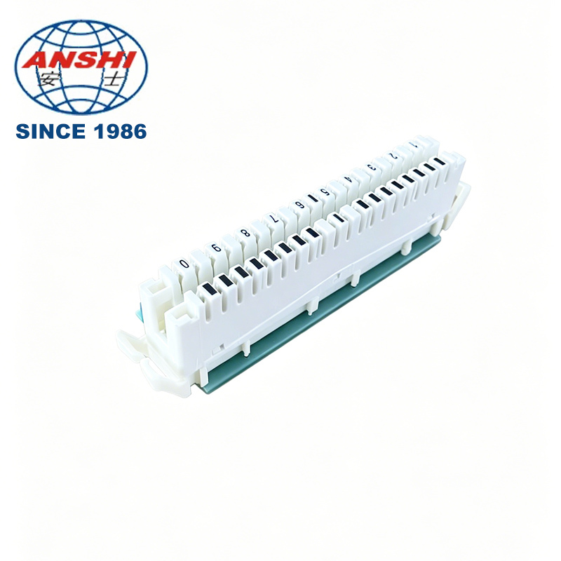 10 Pair 20 Pole LSA-PLUS Module PCB Terminal Telephone Connector XL-011L ABS Back Profile Mount Plugboard Telecom Parts