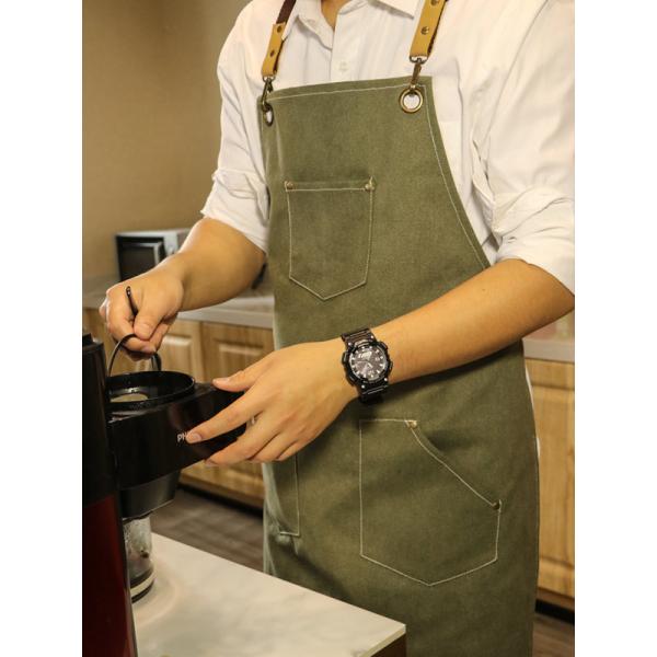 рисбермы Barista зеленого цвета армии хлопка полиэстера 16oz изготовленные на заказ