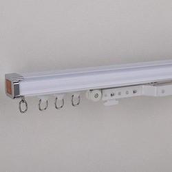 Aluminum Metal Silent Curtain Track With Ceiling Mounted Wall Mounted Style
