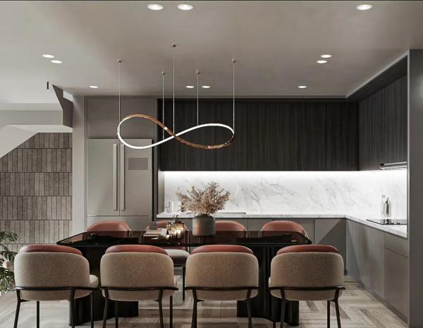 Cabine contemporânea da mobília de vidro do restaurante do hotel que assenta a mesa de jantar preta