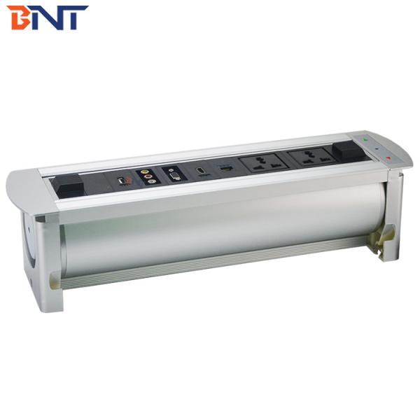 BNT Aluminum Alloy Wire Silver Color tabletop flip up outlet   With CRA Configuration  EK9522