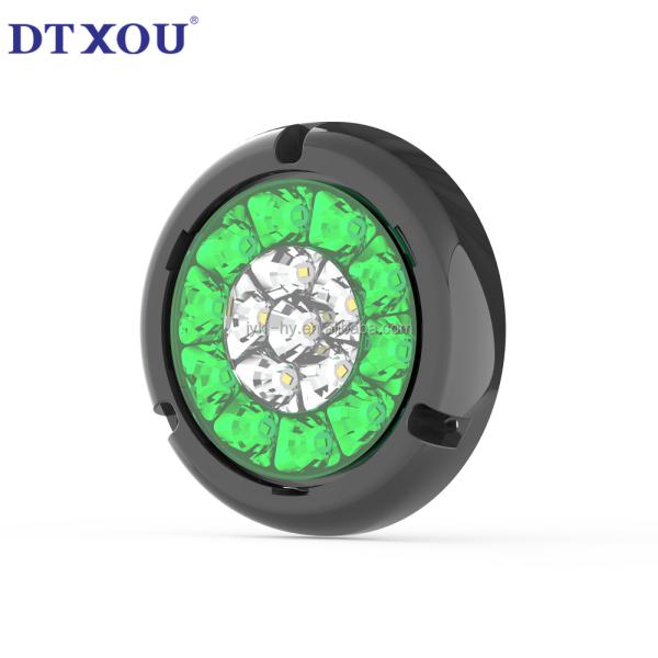 16pcs LED Chips Waterproof Sealing Light for Universal 4 Inch Round Trailer Tail Lights