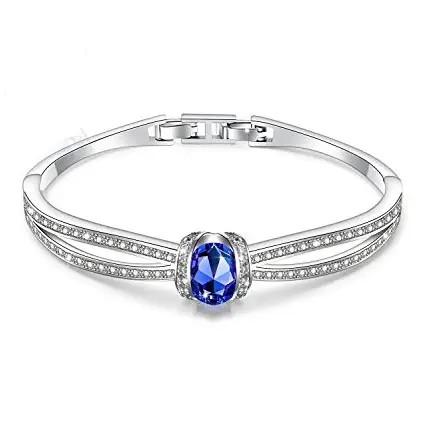 Wholesale 925 Sterling Silver Jewelry Rose Gold Plated Marquise Cut Tanzanite Ring