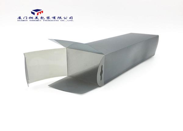 Opaque PP Matte Grey Color Hard Plastic Box Packaging High Impact Resistant 26cm Height