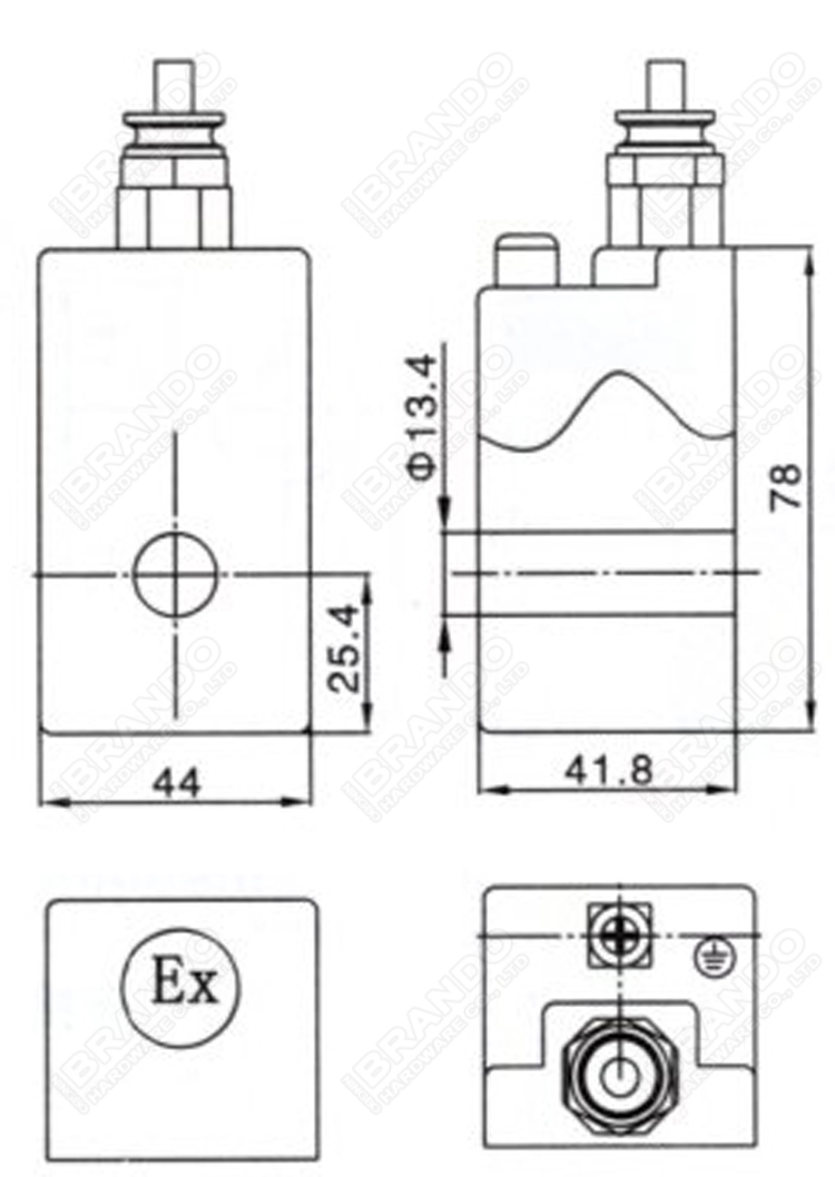 катушка 11W 15W 15VA 24V 220V клапана соленоида отверстия 13mm взрывозащищенная