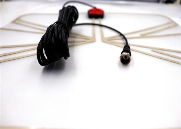 Black Color F - Male Indoor Hdtv Antenna All Local Broadcast 4k / Vhf / Uhf Signal Channels
