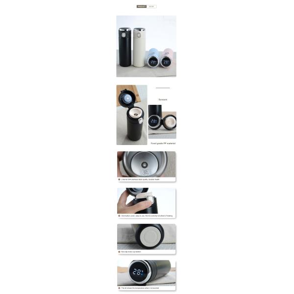 Equipped with Anti-corrosion Coating 420ml/320ml Smart Vacuum Insulated Drinkware
