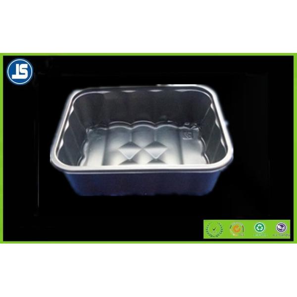 Silver / Grey Plastic Food Packaging Trays Customized With SGS / QC