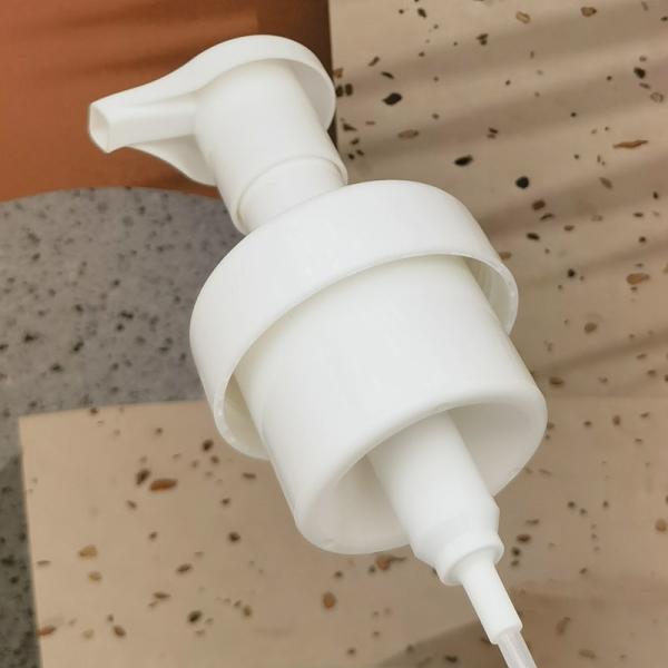 Plastic 58MM 3CC Foam Pump Head Big Dosage Liquid With Clip For Clean