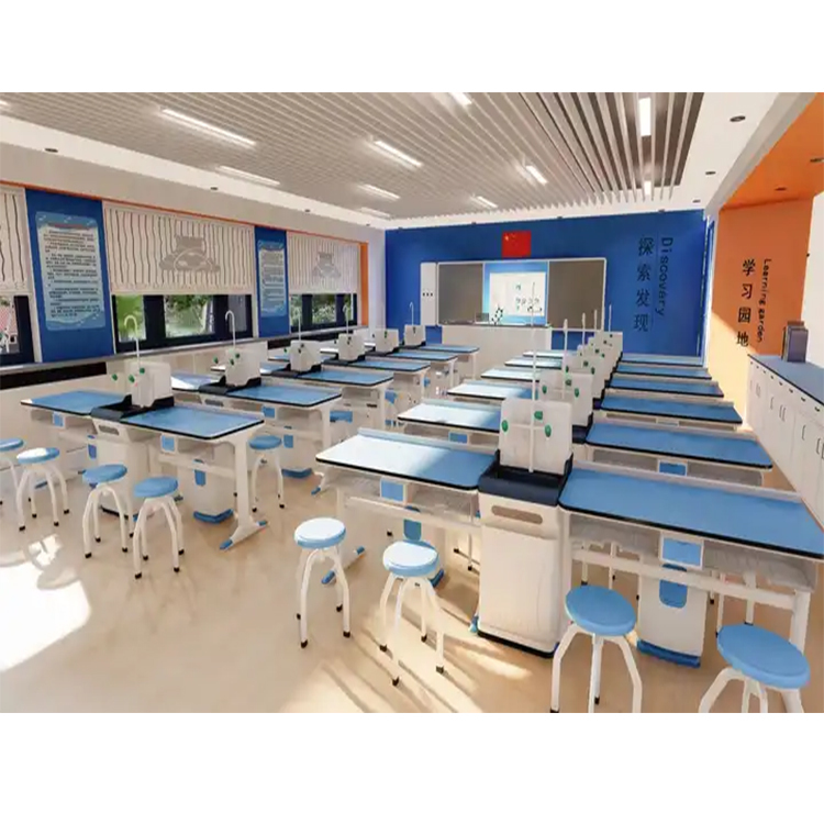 Adjustable University Student Desk Educational Student Desk Chair Set Ergonomic For School Physics