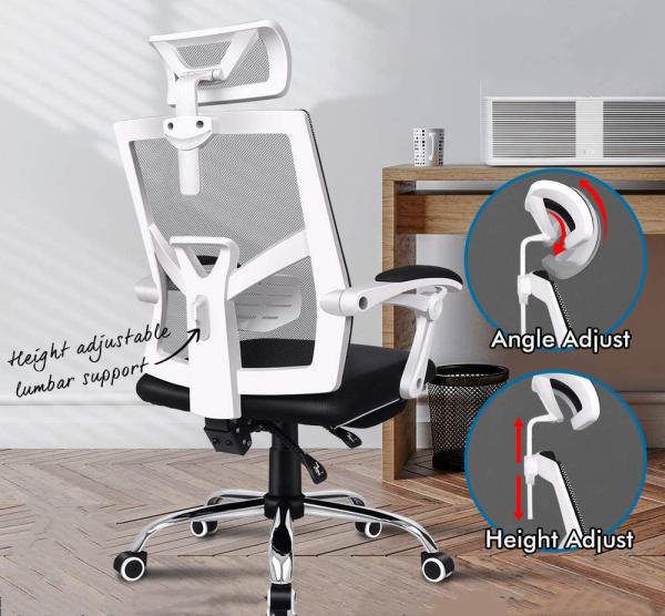 Staff Backrest Lifting Rotary Staff Office Chair Explosion Proof Steel Feet
