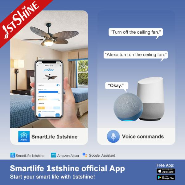 Hotel Decorative 56 Inch Ceiling Fan with Light and Remote Control in Traditional Style