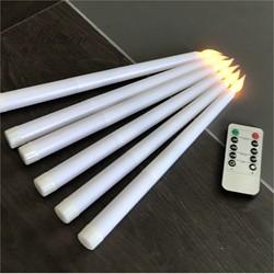 Fabrica por grosso de velas afiadas de plástico acrílico LED preto com controlo remoto para as Partes