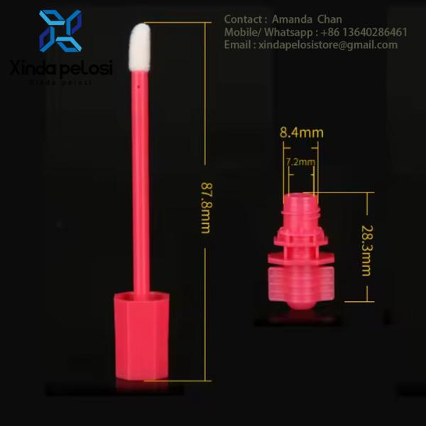 Embalagem cosmética portátil Mascara bolsas de stand up à venda com escovas de cílios moda