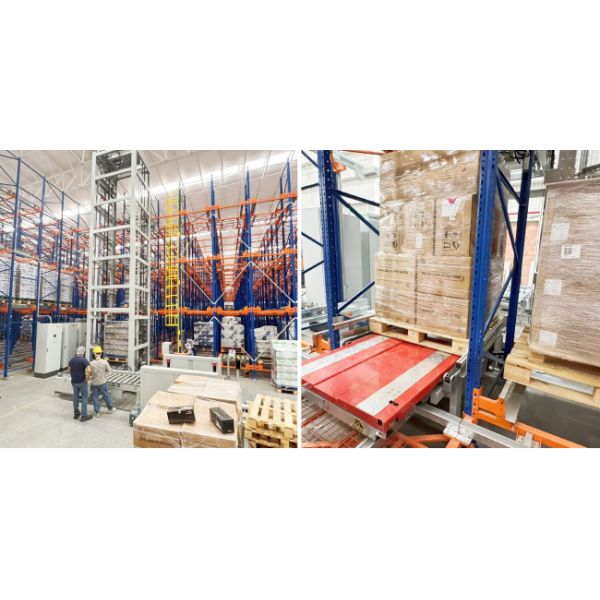 Four-Way Shuttle Pallet ASRS Room Temperature Warehouse Automatic Storage and Retrieval System Radio Shuttle Racking