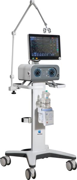 Touch Screen Medical ICU Ventilator Neonatal Pediatric And Adult Mode Built In Battery