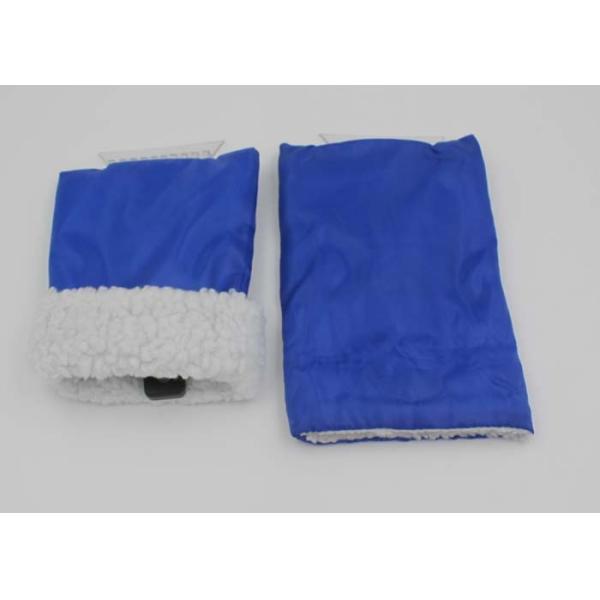 Waterproof Blue Plastic Glove Ice Scraper For Car With Custom Logo EN71
