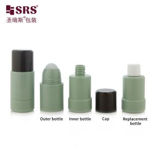 50ml 75ml Empty Cosmetic Packaging Custom Color Replaceable PP PCR Recycled Roll