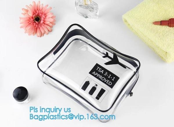 Luxury cosmetic bag custom printing pvc makeup bag travel, makeup bag travel pvc zipper bag, Promotional PVC Travel Make