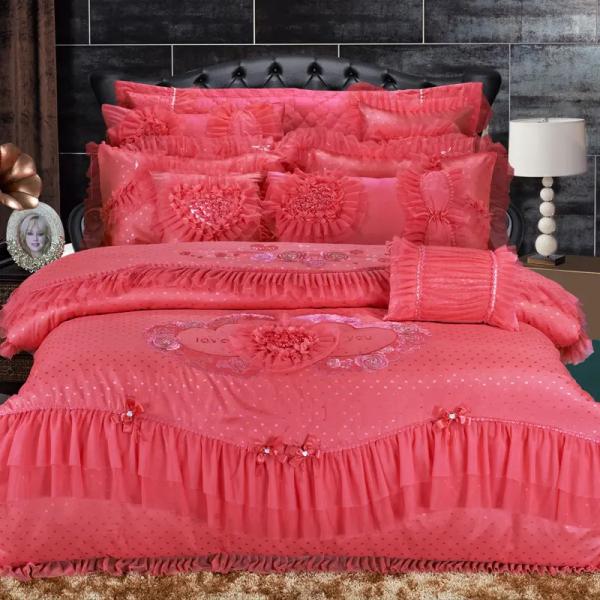 200TC 100% хлопчатобумажная постельная простыня Покрывало постельное платье для европейского и американского стиля