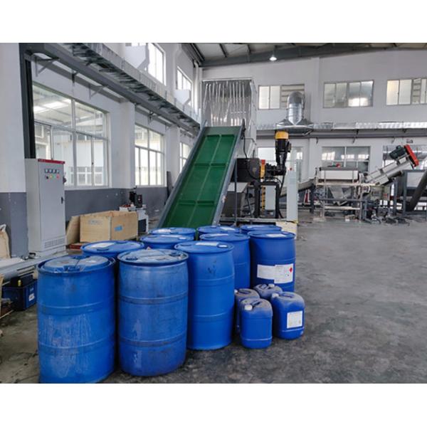 Plastic Recycling Hot Washing Line PET Bottle Crushing Recycling Plant