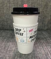 A luva descartável 12oz Flexo do copo de papel do café deslocou a impressão disponível