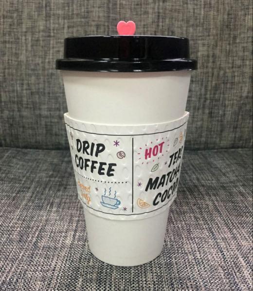 Hot Drink Paper Cup Sleeve Jacket For Coffee Customized Size Odm Oem Cmyk Full Color