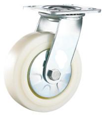 4'' Heavy Duty White PP Nylon Swivel Caster Wheels For Trolley