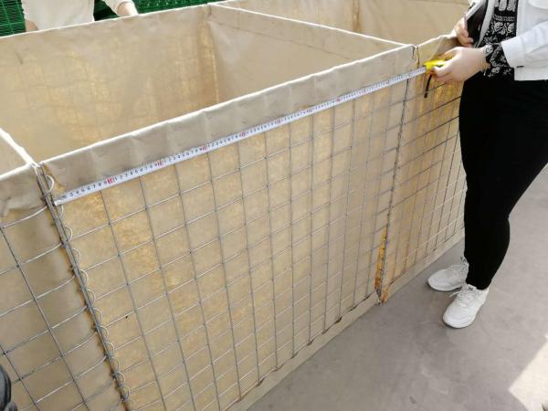 forças armadas galvanizadas mergulhadas quentes da parede 100*100mm da explosão do bastião de 4.0mm Hesco