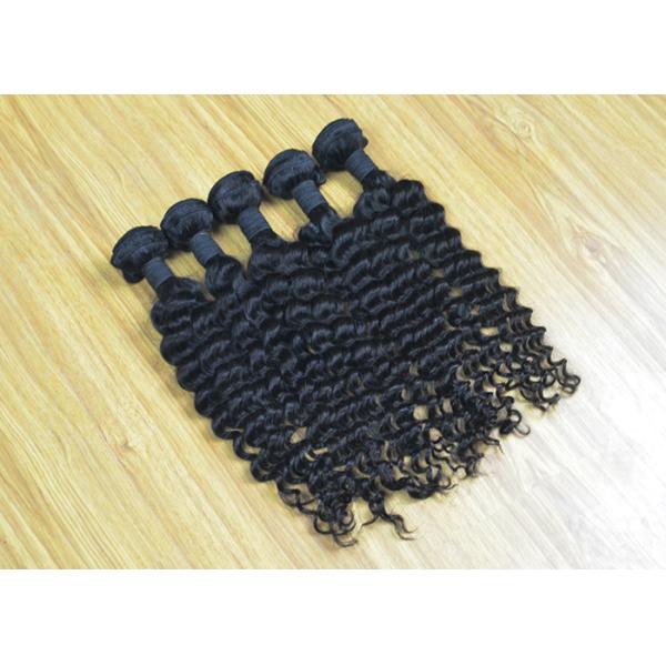 Hot Sale Malaysian Virgin Human Hair Extensions , Deep Curly Hair