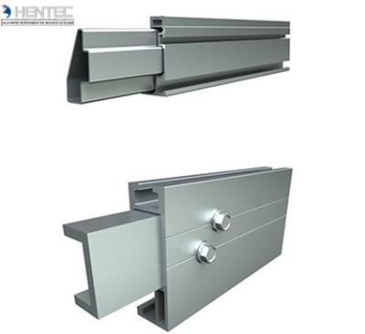 Anodized Solar Roof Mounting Systems Mounting Splice For Residential / Rail Joint