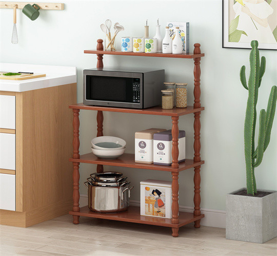 4 tier Multifunctional Microwave Oven Rack Kitchen Appliance Storage Rack