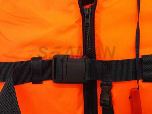 Оранжевый спасательный жилет флотирования шлюпки спасательного жилета 100Н водных видов спорта нейлона цвета