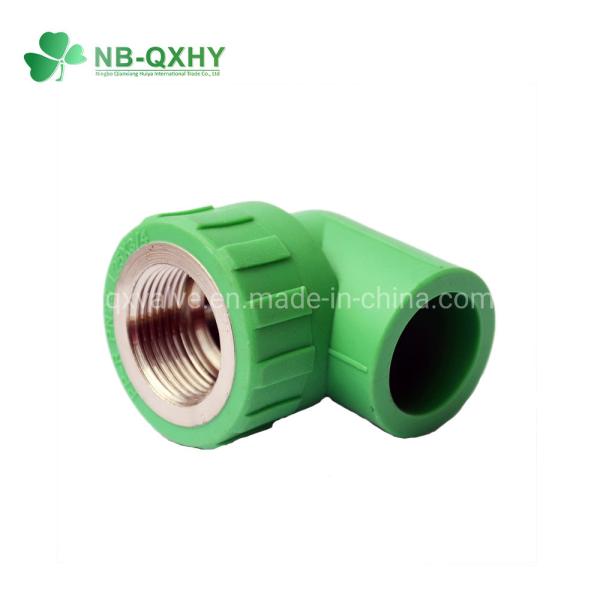 Welding Connection Fs Pipe Fitting PPR Brass Threaded Female Elbow for 20mm to 110mm