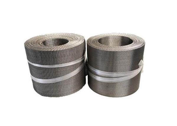 400mm Woven Metal Screen Fine Stainless Steel Mesh Belt Plastic Extrusion