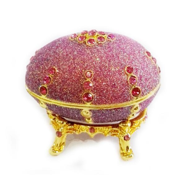 Russian Easter Egg Jewelry Box Crystal Trinket Holder Ring Organizer Home Decor Faberge Egg for Jewelry Boxes Gift