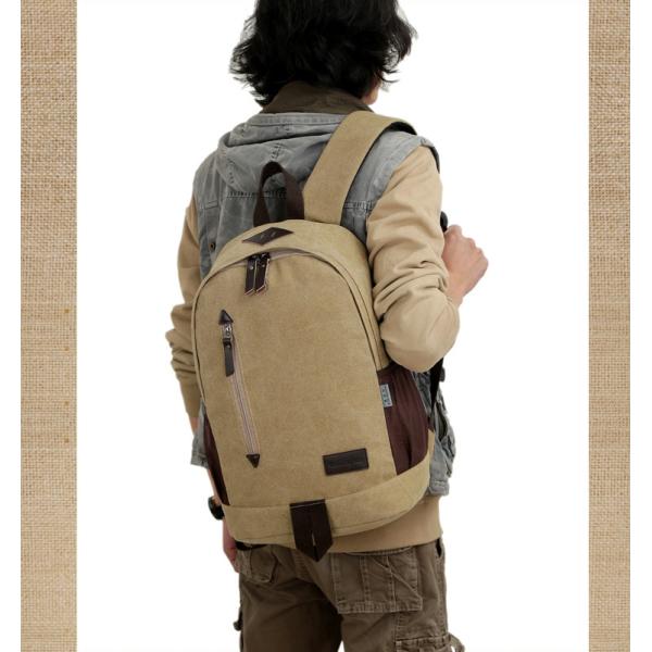Outdoor canvas backpack unisex travel backpack bag with laptop compartment for high school students