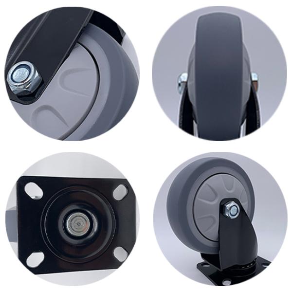 Рицинус обязанности шарнирного соединения TPR резиновый средний катит промышленные 75MM